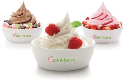 PinkBerry Carousel yogurt